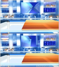 新闻演播间演播室