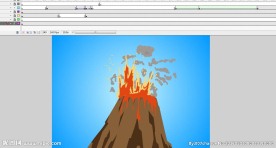 火山爆发的动画10秒fla格式