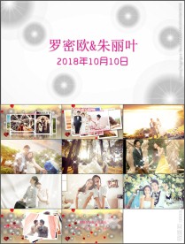 唯美婚礼开场结婚纪念册PPT