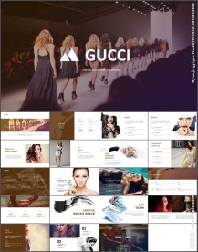 服装品牌宣传时装走秀PPT模板