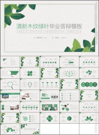 清新简约毕业答辩开题报告PPT