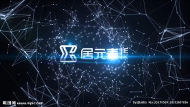 点线连接字幕展示片头