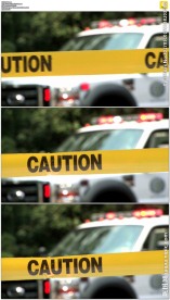 事故现场拉警戒线