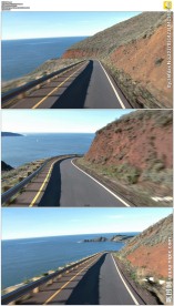 加利福尼亚海边公路开车前进