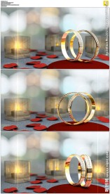 蜡烛照耀下的金色手镯