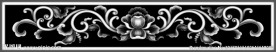 洋花抽斗围板灰度图