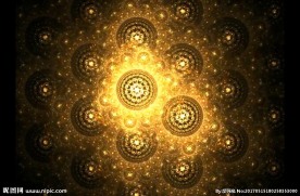 金色旋转图案