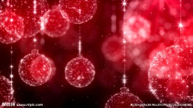 梦幻红色圣诞球