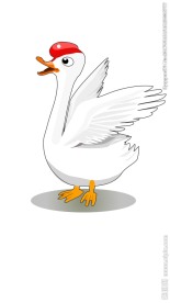 卡通大白鹅第二号