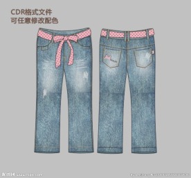 女款牛仔长裤
