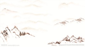 水墨山水国画