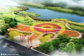 美丽乡村景观设计效果图