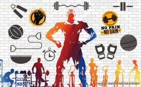 健身系列装饰画