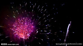 高清彩色烟花视频素材