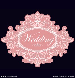 欧式裸粉结婚牌导向牌