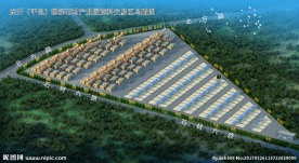 荒料和小微加工区鸟瞰图