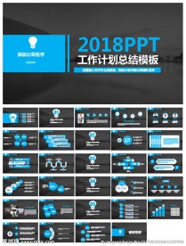 扁平化商务工作计划总结ppt