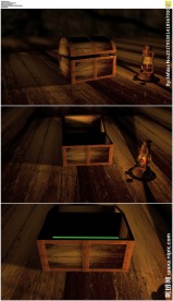 宝箱打开绿屏抠像