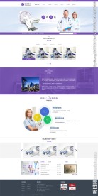 高端大气紫色医疗设备网站