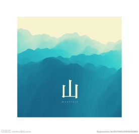 群山唯美背景