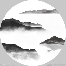 水墨山水画