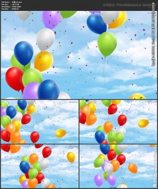 卡通 节日背景 漫画 气球