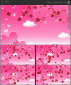 桃心 爱心 婚礼  喜庆 粒子