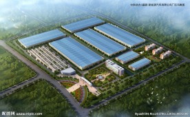 中科动力新能源汽车鸟瞰图