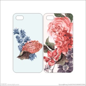 花卉牡丹中国风手机套