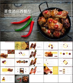 西餐酒店介绍PPT模板