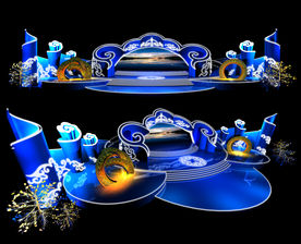 内蒙古春晚舞台模型