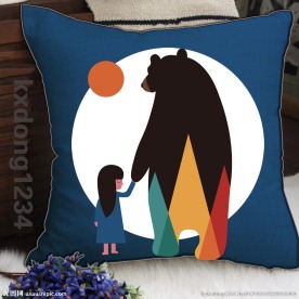 北欧现代风格抱枕图案设计