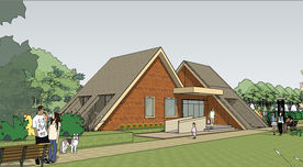 公园公厕建筑草图大师SU模型