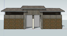 公园卫生间厕所草图大师SU模型