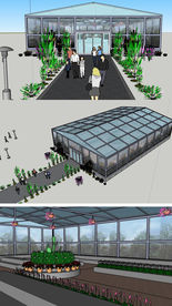 温室花窖草图大师SU模型