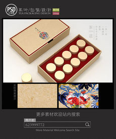 牛皮纸高档茶叶礼盒包装设计
