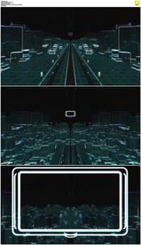 建筑线条城市穿梭