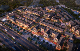 客家小镇鸟瞰图