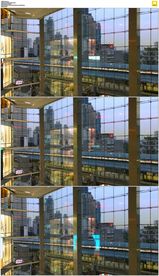 建筑玻璃墙反射电视