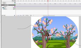遮罩和引导线蝴蝶17秒按钮作业