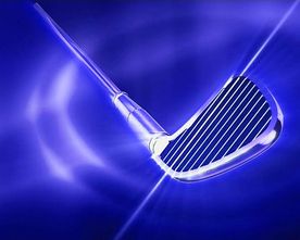 3D高尔夫球杆视频素材