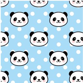 可爱熊猫矢量背景