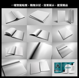 立体画册封面内展示一键智能贴图