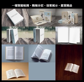 期刊画册效果图展示一键智能贴图