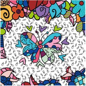 卡通蝴蝶背景图案