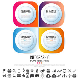 微立体商业信息图表设计素材