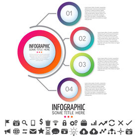 微立体商业信息图表设计素材
