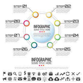 微立体商业信息图表设计素材