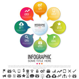 微立体商业信息图表设计素材