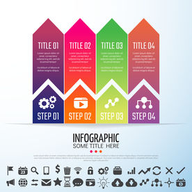 超清分层微立体商业信息图表设计